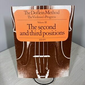 Vintage 1952 Doflein Method Vol III Violin PB 2nd & 3rd Positions